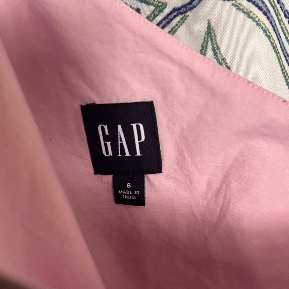 NWOT GAP ONE SHOULDER Pink Maxi Dress with Tiered Skirt and Lace Detailing - Picture 6 of 13